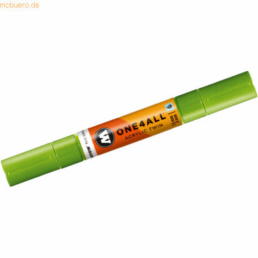 Bild von Molotow, Marker, Marqueur pour Maquettes - One4All Twin - Acrylique Vert Sauterelle  - 1,5/4mm - -221 - 15 cm (Gashüpfer, 4 mm, 1 x)