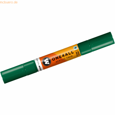Bild von Molotow, Marker, Marqueur pour Maquettes - One4All Twin - Acrylique M. Vert - 1,5/4mm - -096 - 15 cm (Grün, 4 mm, 1 x)