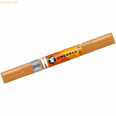 Bild von Molotow, Marker, Marqueur pour Maquettes - One4All Twin - Acrylique Brun Ocre Clair  - 1,5/4mm - -208 - 15 cm (Ockerbraun hell, 4 mm, 1 x)