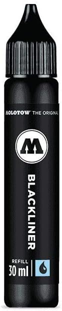 Bild von Molotow Blackliner Set 3 (4 Spezial Spitzen, Liner mit permanenter, dokumentenechter Tinte) 4 Stück schwarz