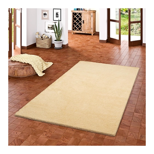 Bild von Palace Hochflor Shaggy Teppich Wohnzimmer Schlafzimmer Super Flauschig rutschfest Natur, Snapstyle Hochflor Shaggy Teppich Palace Natur 160x200cm