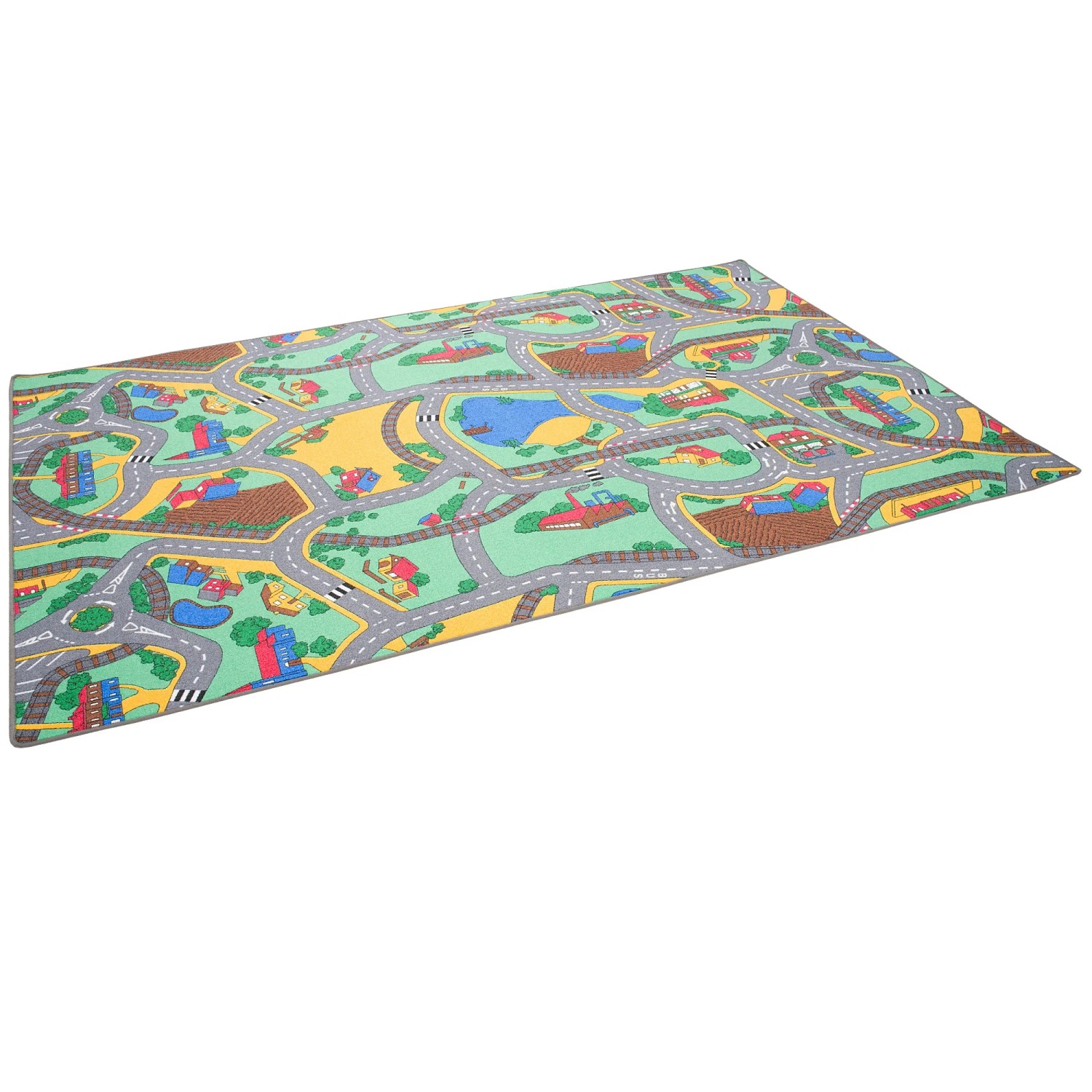 Bild von Snapstyle Kinder Straßenteppich Bunt 100x300cm