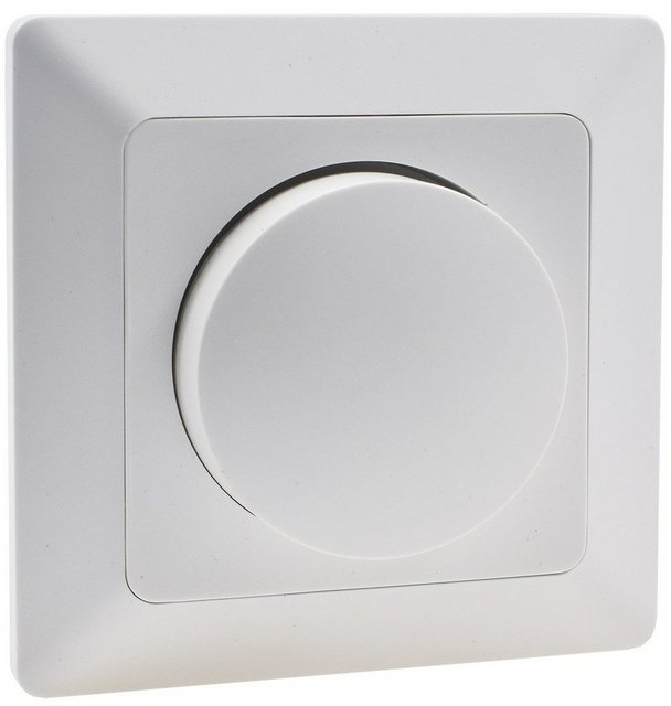 Bild von Chilitec, Lichtschalter + Storenschalter, MILOS Drehdimmer-Schalter 22781, UP, 3...60 W, 250 V, für LED-Lampen, weiss