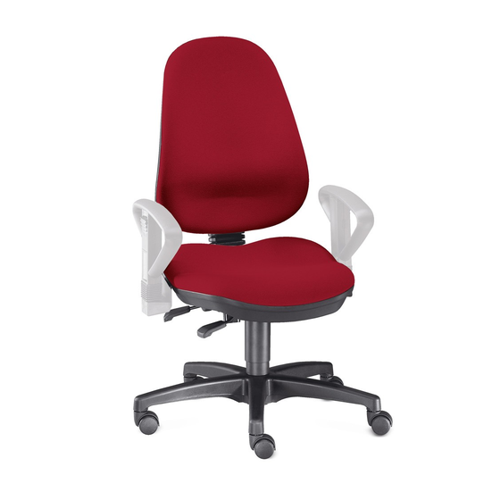 Bild von Bürodrehstuhl RELAX, Bandscheibensitz, hohe Rückenlehne, schwarz