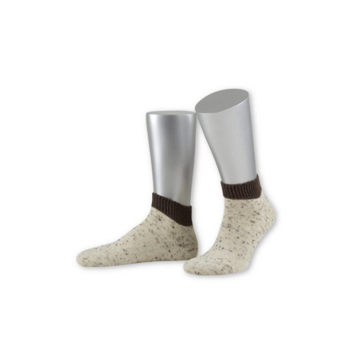 Bild von Lusana Trachtensocken - LOFERL-SOCKEN in natur/braun und beige/braun