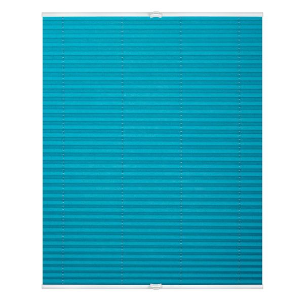 Bild von Lichtblick, 90 cm x 210 cm (B x L) in Blau, Plissee Klemmfix ohne Bohren, Sicht-und Sonnenschutz, lichtdurchlässig & blickdicht, Stoff