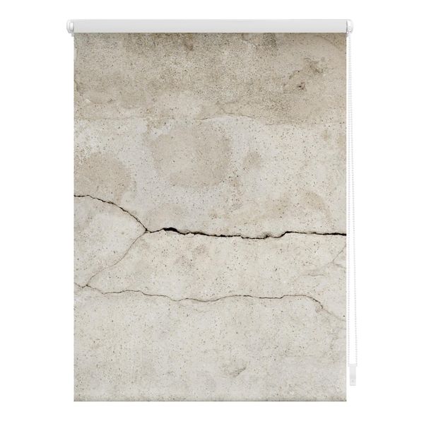 Bild von Lichtblick Klemmfix Tageslicht-Rollo mit Motiv, ohne Bohren, Blickdicht, Seitenzugrollo, Made in Germany, Beton - Grau 120 x 150 cm (B x L)