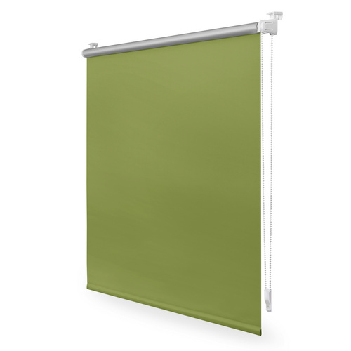 Bild von Lichtblick Thermorollo ohne Bohren, Klemmfix, Verdunklungsrollo, Hitzeschutz, Sichtschutz, Wandmontage, Deckenmontage, Rollo für Fenster und Türen Grün,B75 x H150 cm