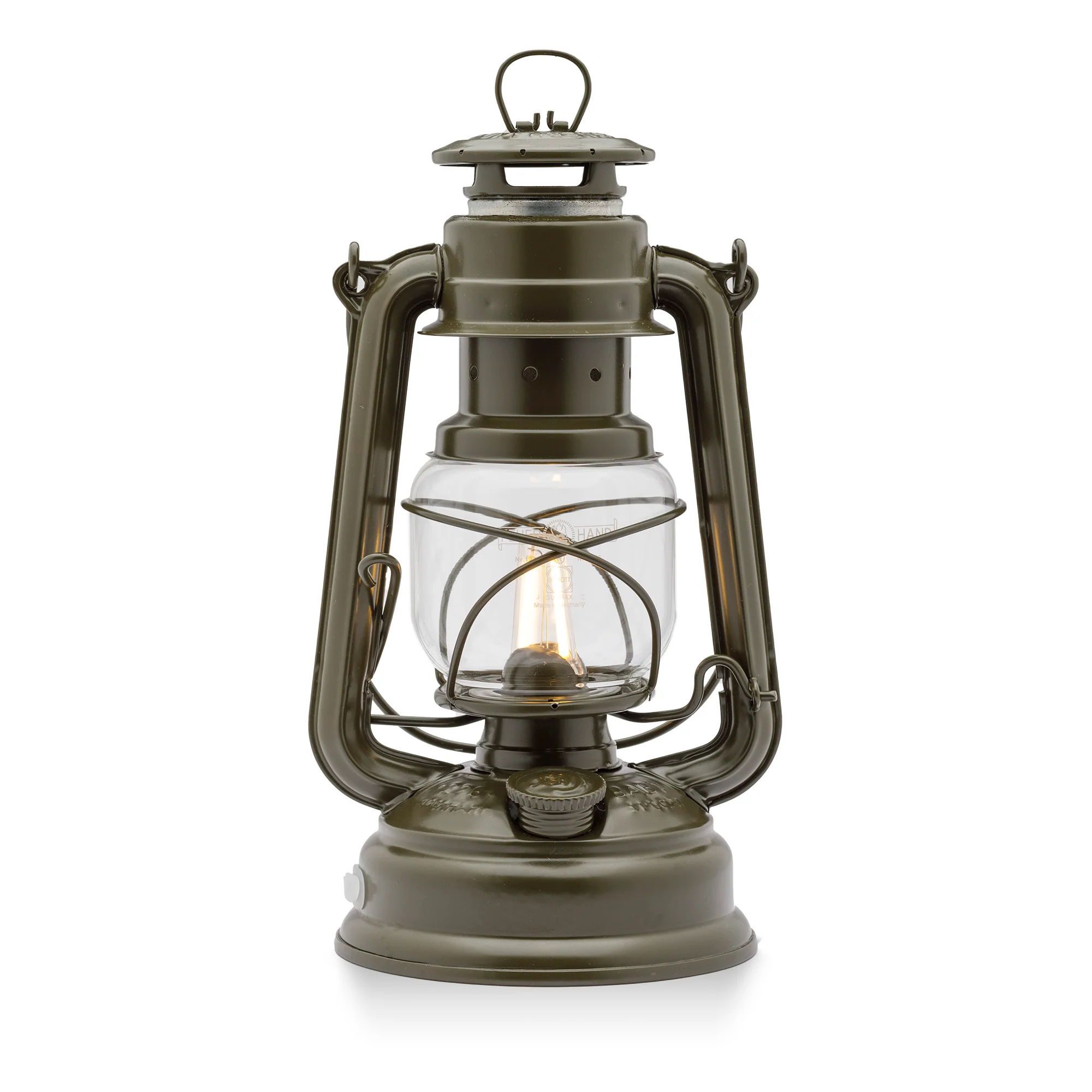 Bild von Petromax Laterne Feuerhand Baby Special 276 LED Stahlblech verzinkt (Farbe Olive, 1-St., Neuheit 2023), Hergestellt in Deutschland