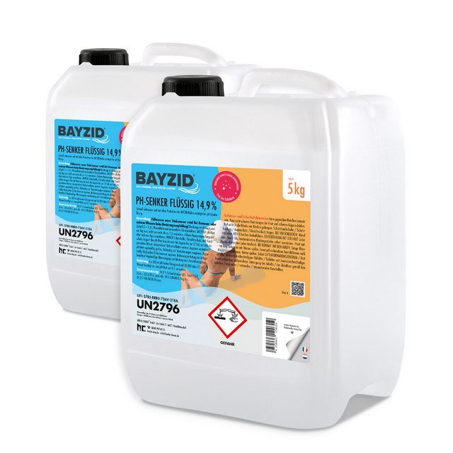 Bild von Höfer Chemie GmbH Poolpflege 2x 5 kg BAYZID® pH Minus flüssig 14,9%