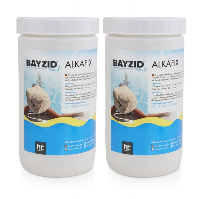 Bild von Höfer Chemie GmbH Poolpflege 2x 1 kg BAYZID® Alkafix zur Anhebung der Alkalinität (TA)