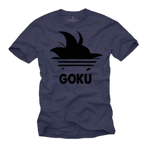 Bild von Goku T-Shirt Herren - Dragon Hair Master Stripes Roshis Gym Ball in Weiß