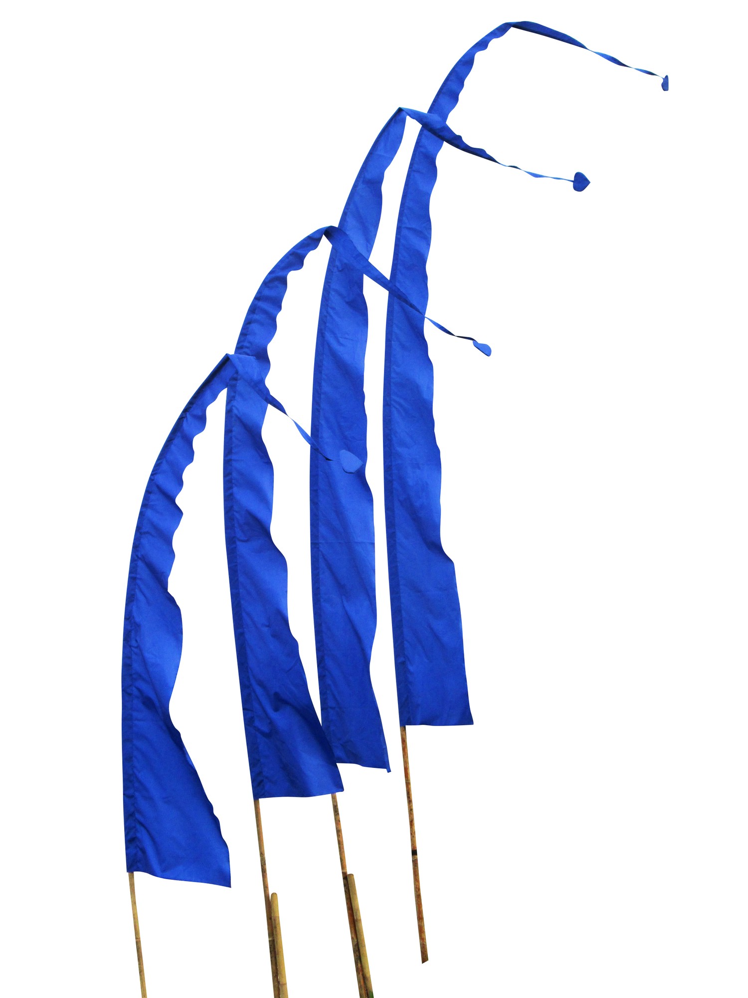 Bild von DEKOVALENZ - Balifahne SANUR, Stoff ohne Stange, versch. Farben und Längen 7 Meter, blau