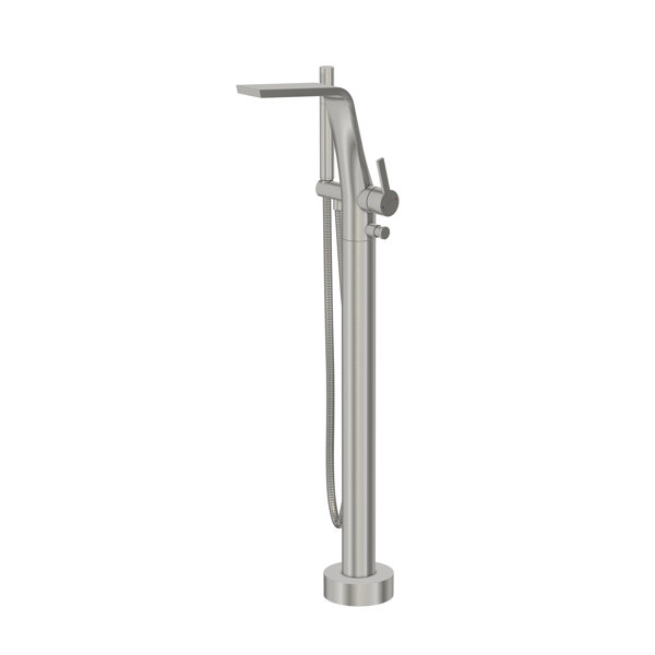 Bild von Steinberg Serie 260 Wannenarmatur, freistehend, mit Handbrause, H: 969mm, Ausladung 220mm, 2601162, Farbe: Brushed Nickel