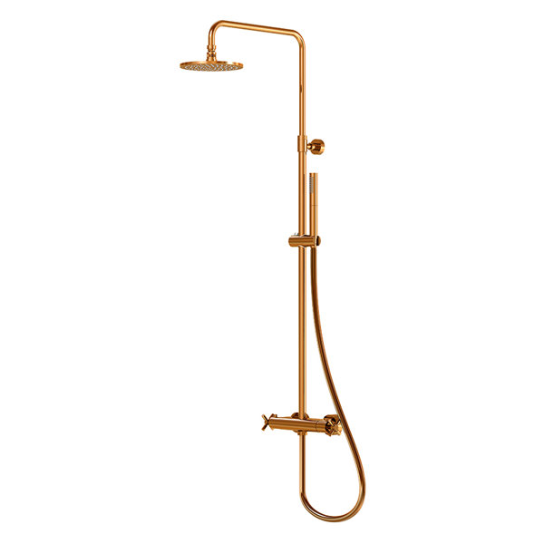 Bild von Steinberg Serie 250 Duschsystem, mit Thermostatarmatur, Easy Clean, 2502721, Farbe: Rose Gold