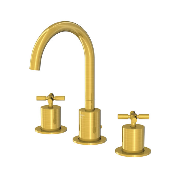 Bild von Steinberg Serie 250 Waschtischarmatur, schwenkbar, 3-Loch, mit Ablaufgarnitur, Ausladung 150mm, 2502000, Farbe: Brushed Gold