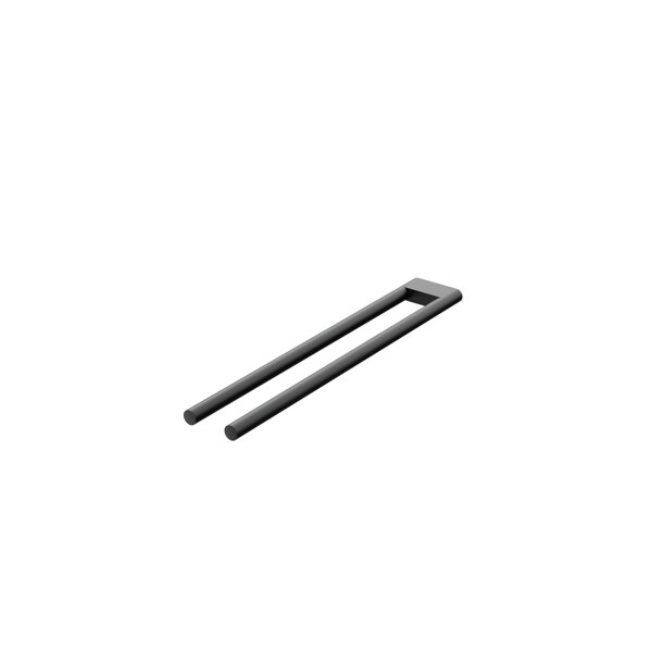 Bild von Steinberg Serie 480 Handtuchhalter, 450mm, 2 armig, Edelstahl, 48025, Farbe: Mattschwarz
