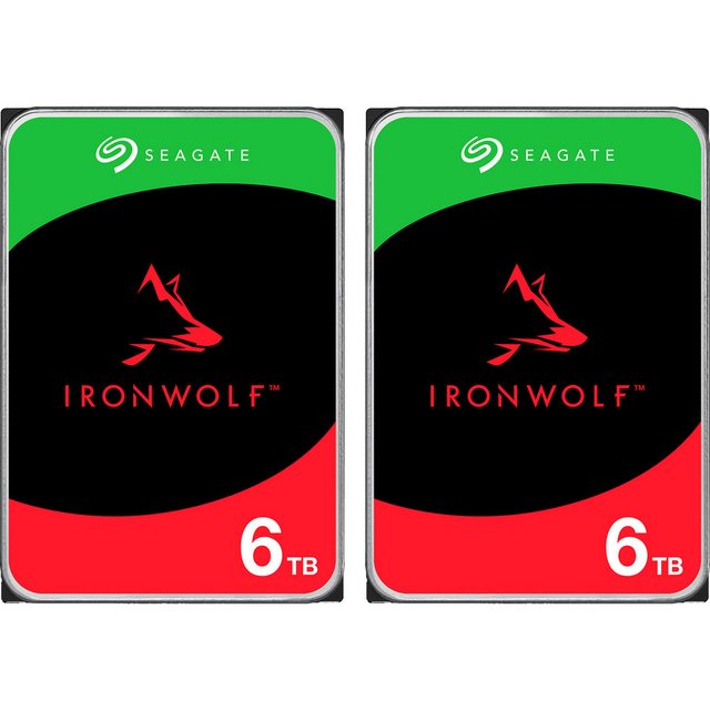 Bild von Seagate Seagate IronWolf NAS 2 x 6 TB Bundle, Festplatte, interne HDD-Festplatte (6 TB) 3.5