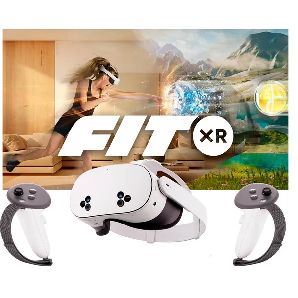 Bild von Quest 3S 128 GB + Activity-Schlaufen + 3 Monate FitXR Bundle, VR-Brille
