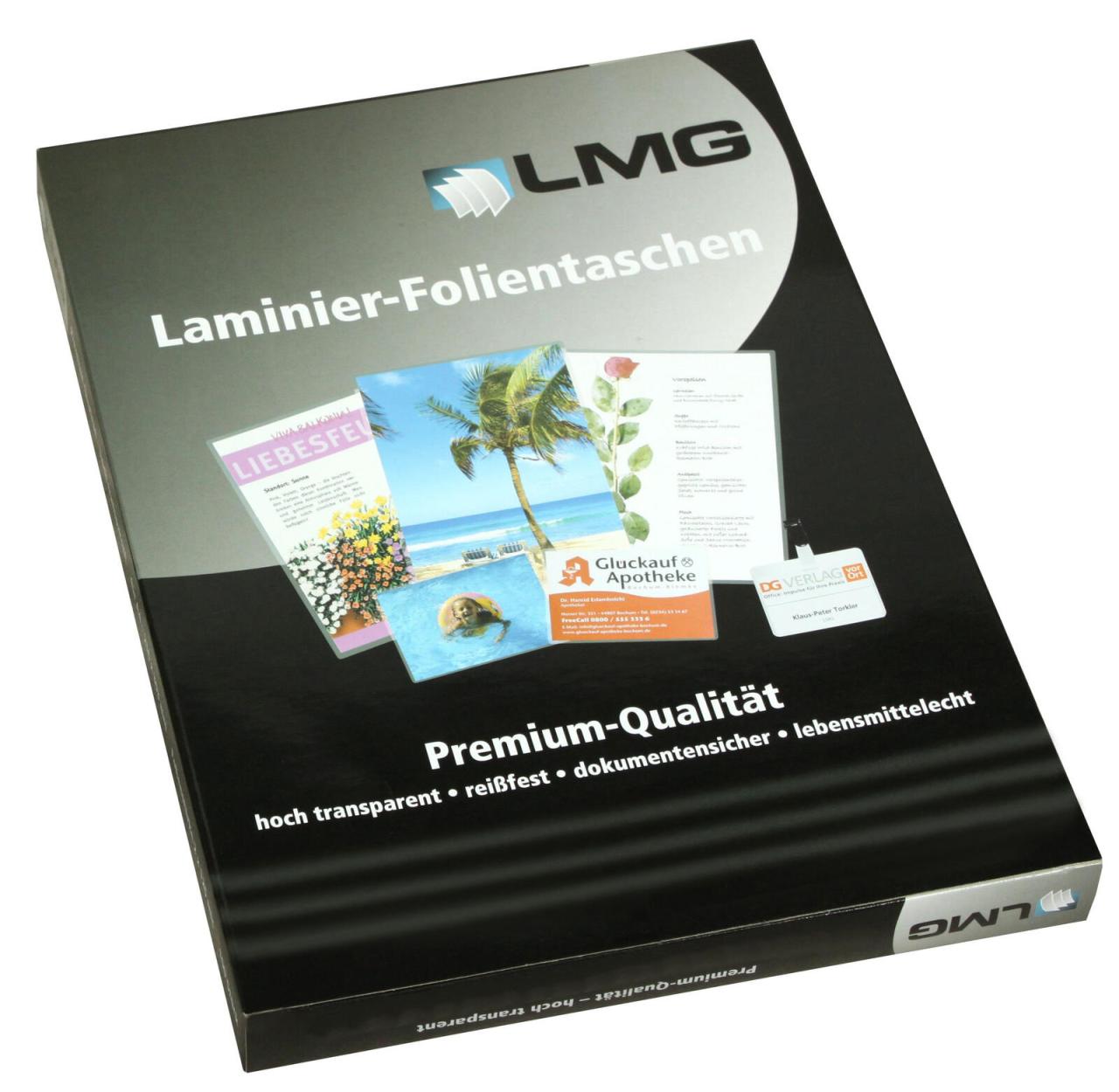 Bild von LMG Laminierfolien glänzend 175 mikron A6