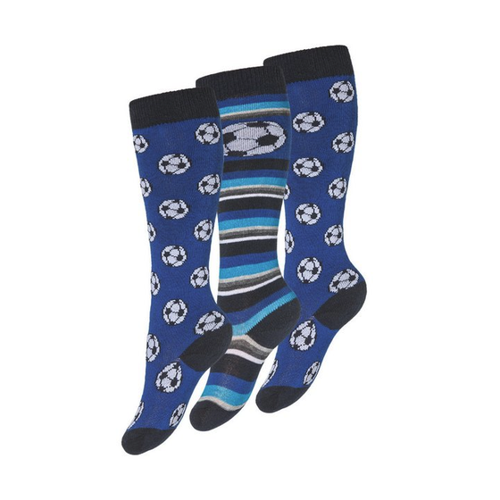 Bild von Cotton Prime 6 Paar Kinder Kniestrümpfe mit Fußball Motiven