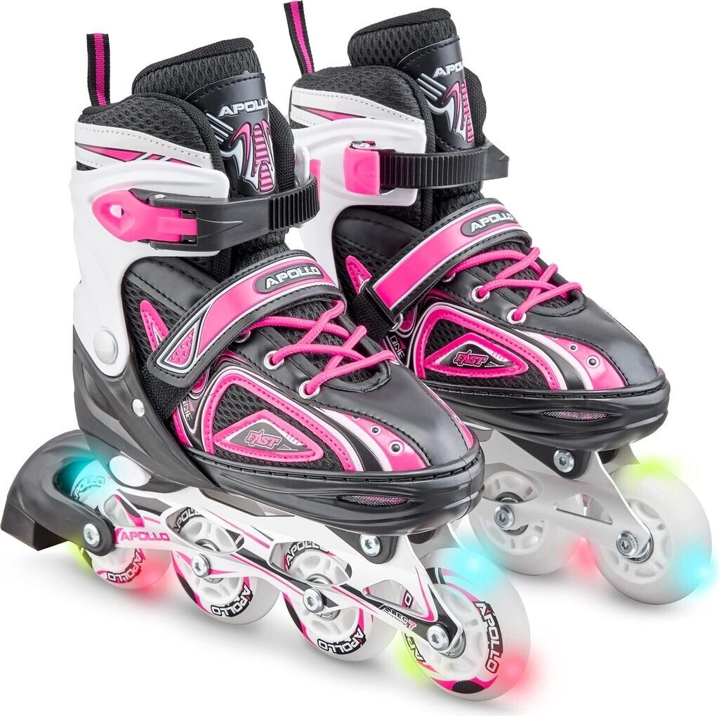 Bild von Apollo Super Blades | größenverstellbare Inliner für Kinder | Inliner Damen, Mädchen und Jungen passend in den Größen 31–42 | LED Inlineskates