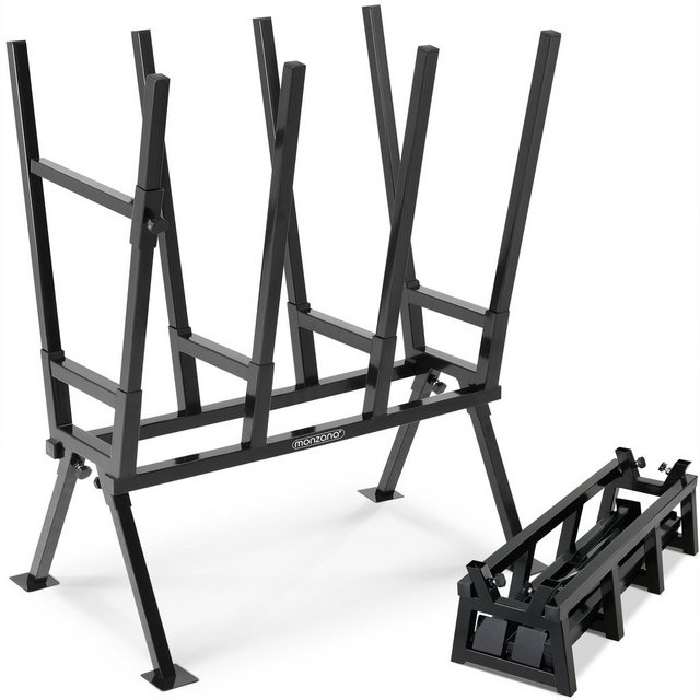 Bild von Gardebruk Sägebock, 77x50x105cm 400 kg Belastbarkeit mit Feststellbügel Höhenverstellbar