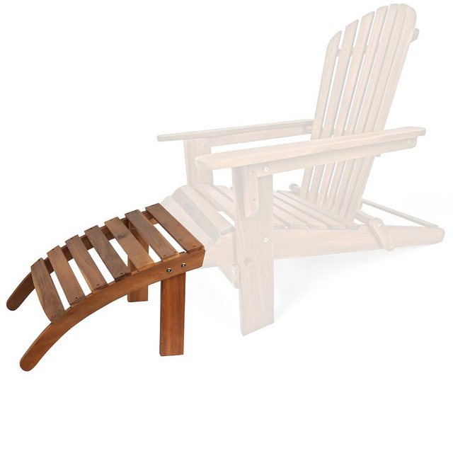 Bild von Casaria Gartenliege Braun, witterungsbeständig Akazienholz 160kg Belastbar Holzstreben Garten