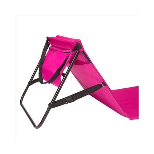 Bild von Strandmatte Pink 158x56x46cm gepolstert
