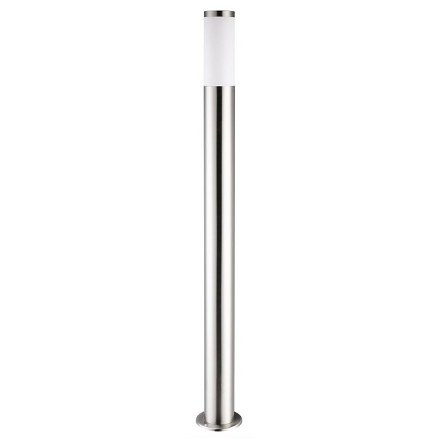 Bild von monzana Gartenleuchte, ohne Leuchtmittel, Edelstahl 100cm Strom E27 Pollerleuchte Stehlampe Garten Außen Silber