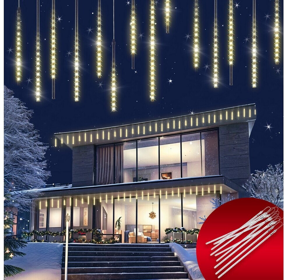 Bild von monzana Lichterkette, Meteorschauer 480 LED Außen Wasserdicht 10 Röhre 50cm