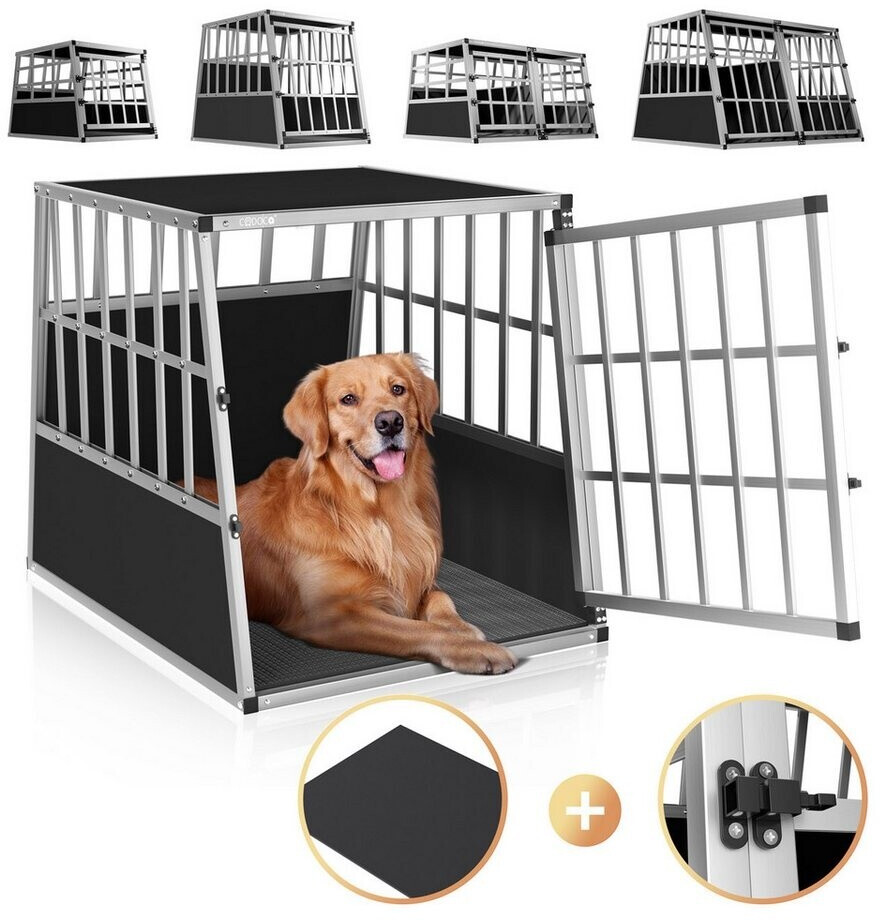 Bild von Hundetransportbox L Alu 90x66x72cm