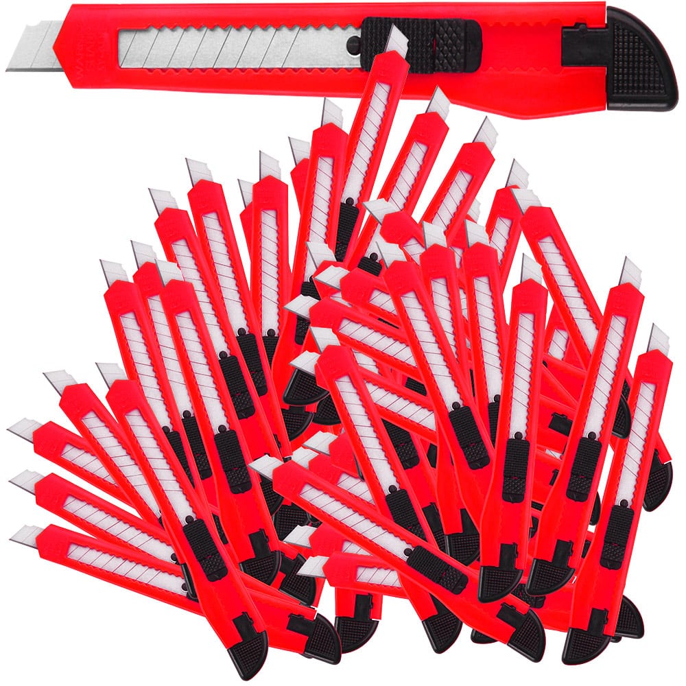 Bild von Cuttermesser 200er-Set Rot mit Abbrechklingen