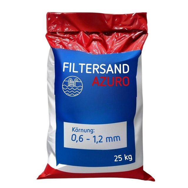Bild von Poolomio® Filtersand für Sandfilteranlage Pool - 25 kg | Hochwertiger Quarzsand, Sandfilter, Poolfilter, Aquariensand | 0,6-1,2 mm Körnung für kristallklares Poolwasser