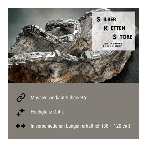 Bild von Schicke 925 Silber Königskette für Herren im Test