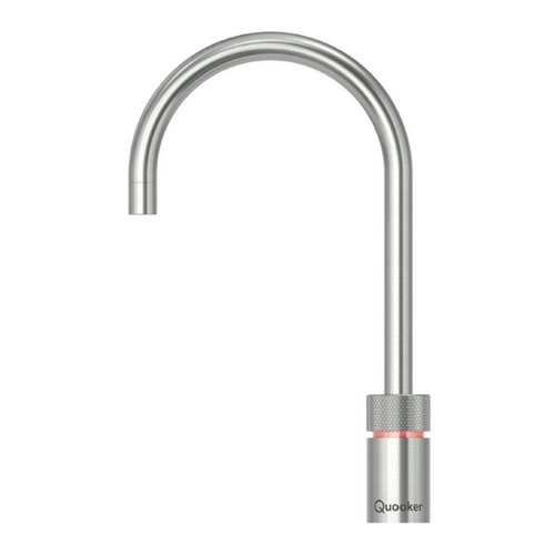 Bild von QUOOKER Küchenarmatur Nordic Round single tap COMBI+ CUBE Voll-Edelstahl