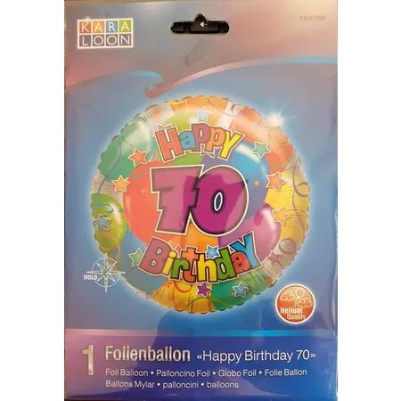 Bild von Karaloon Folienballon Happy Birthday 70