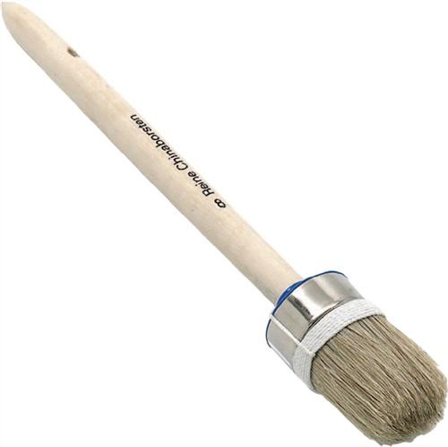 Bild von Nölle, Pinsel, Ringpinsel Grösse 12 Borstenlänge 66 mm 45 mm helle Mischborste roher Holzstiel (66 mm)