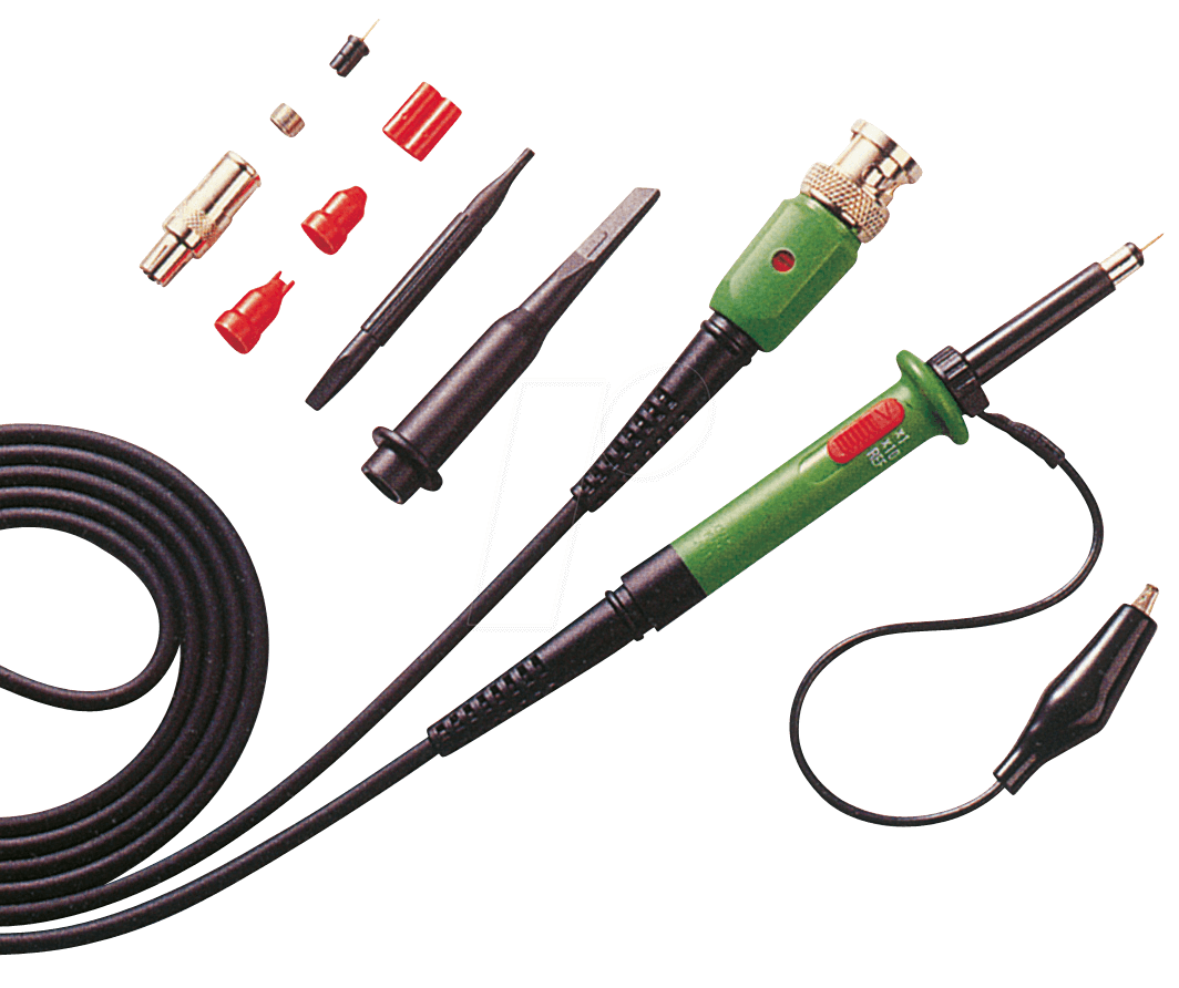 Bild von Peaktech TK-250 Modulartastkopf, 250 MHz, 10:1 und 1:1 (Oszilloskop), Messtechnik, Schwarz