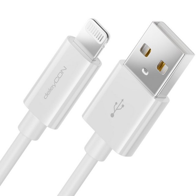 Bild von deleyCON deleyCON 2m Lightning 8 Pin USB Ladekabel Datenkabel MFI Zertifiziert Smartphone-Kabel