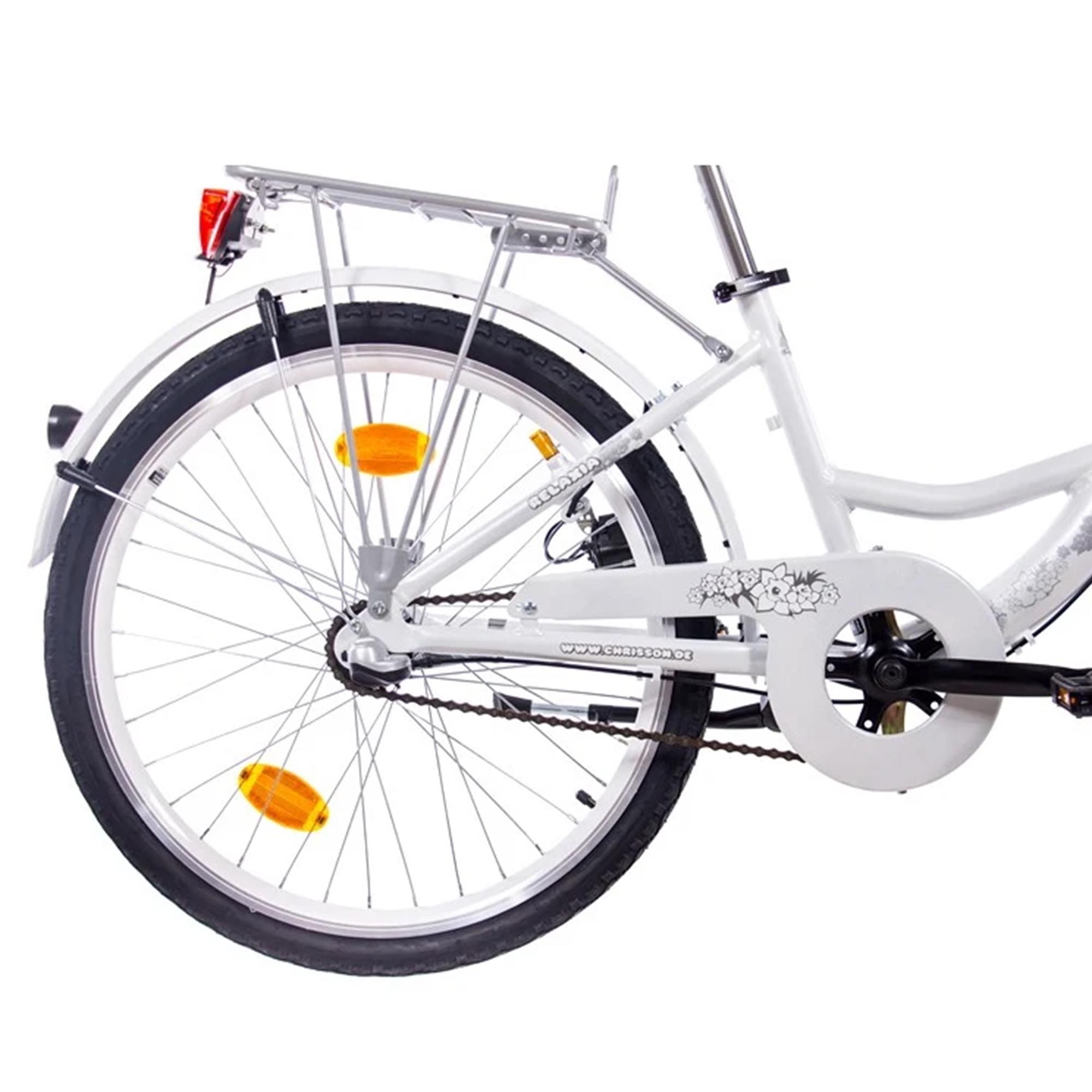 Bild von Chrisson Relaxa Jugendrad 24 Zoll Mädchen Jungen 130-145 cm Kinderfahrrad ab 8 Jahre Fahrrad 3 Gänge