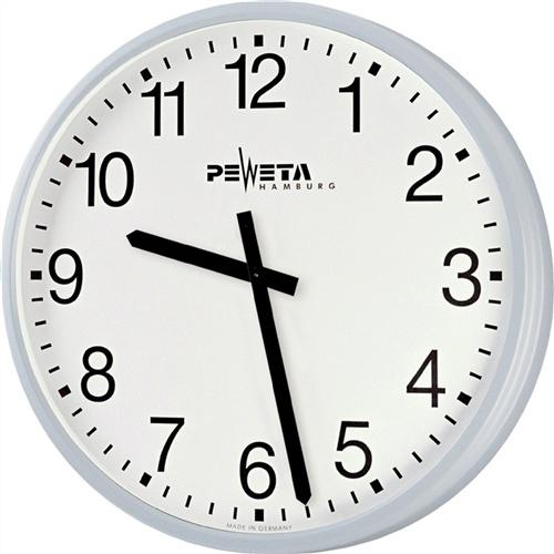 Bild von Peweta Funk-Wanduhr "ø 42 cm", Netzbetrieb, Zifferblatt DIN-Balken