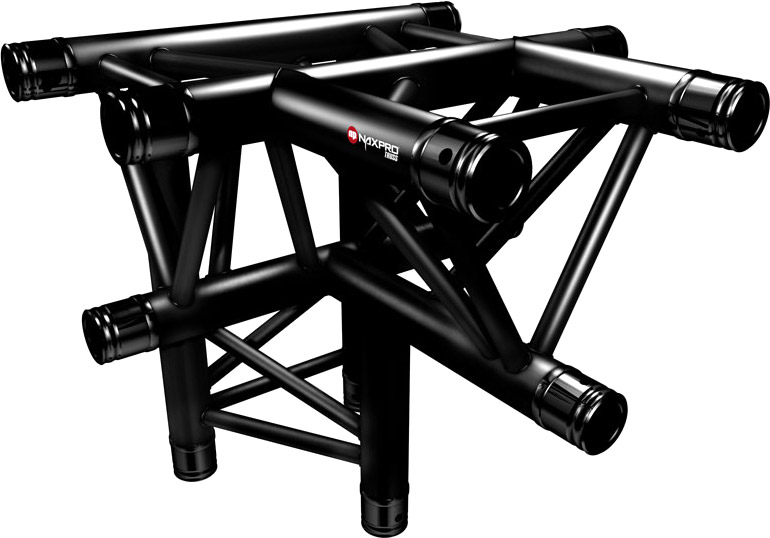 Bild von Traversen Naxpro-Truss FD 33 C42 90° 4 Weg Winkel Schwarz
