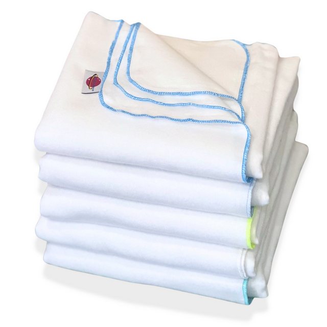 Bild von Babymajawelt Stoffwindeln Baby Molton Tücher 80x80 cm SUPER SOFT Spucktücher Pflegetücher (Set, 5-St., Saugfähige Waschbare Moltonwindeln), Inkontinenzeinlage, Wickelunterlage, Faltwindeln, Sichtschutz, EU Made