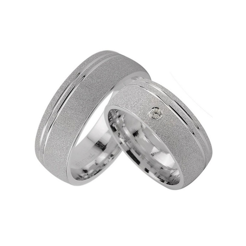 Bild von Trauringe 123 - Hochzeitsringe aus Silber 925