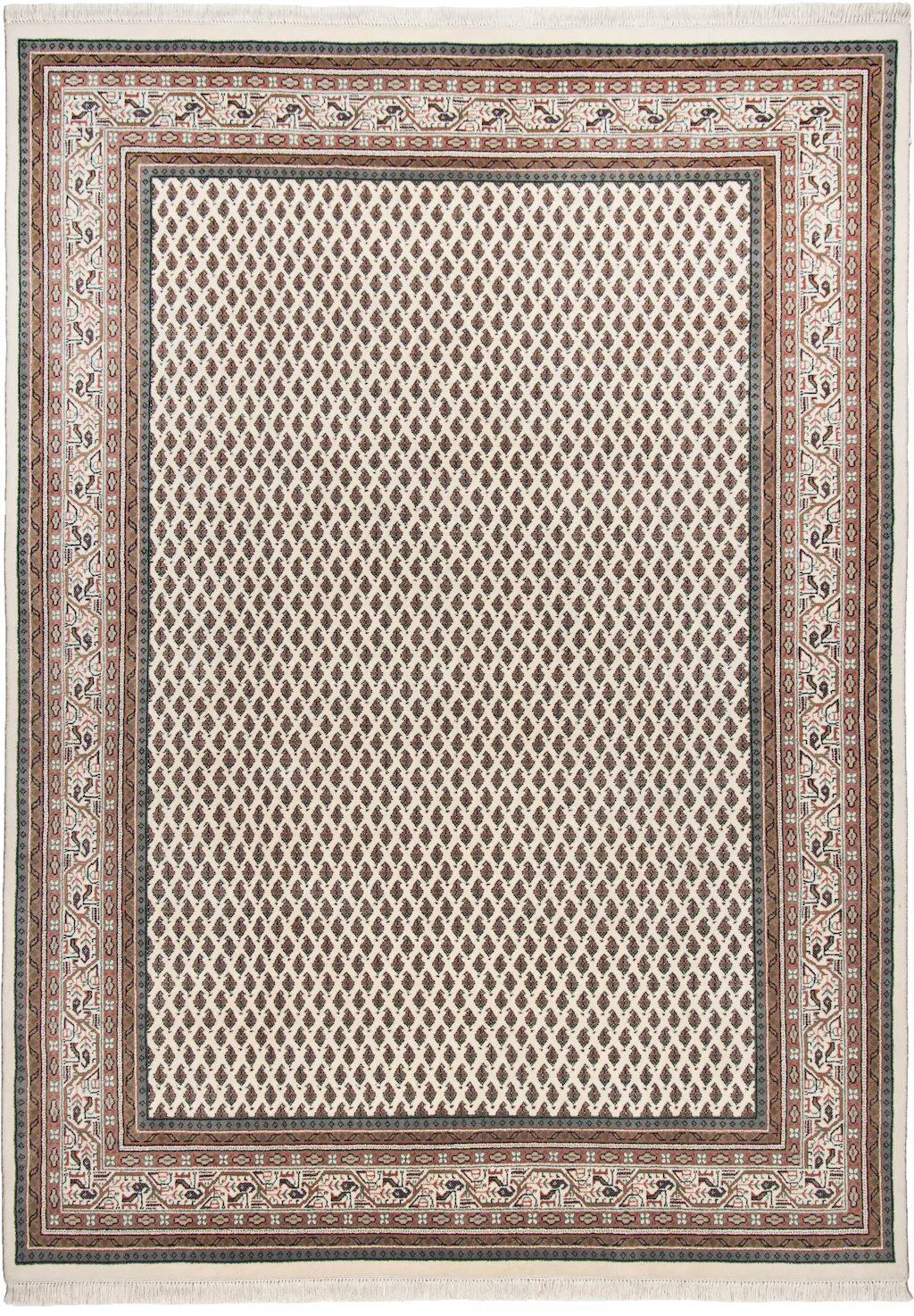 Bild von THEKO Orientteppich  Abbas Meraj ¦ creme ¦ Wolle ¦ Maße (cm): B: 140 H: 1,2 Teppiche > Vintage Teppiche - Höffner