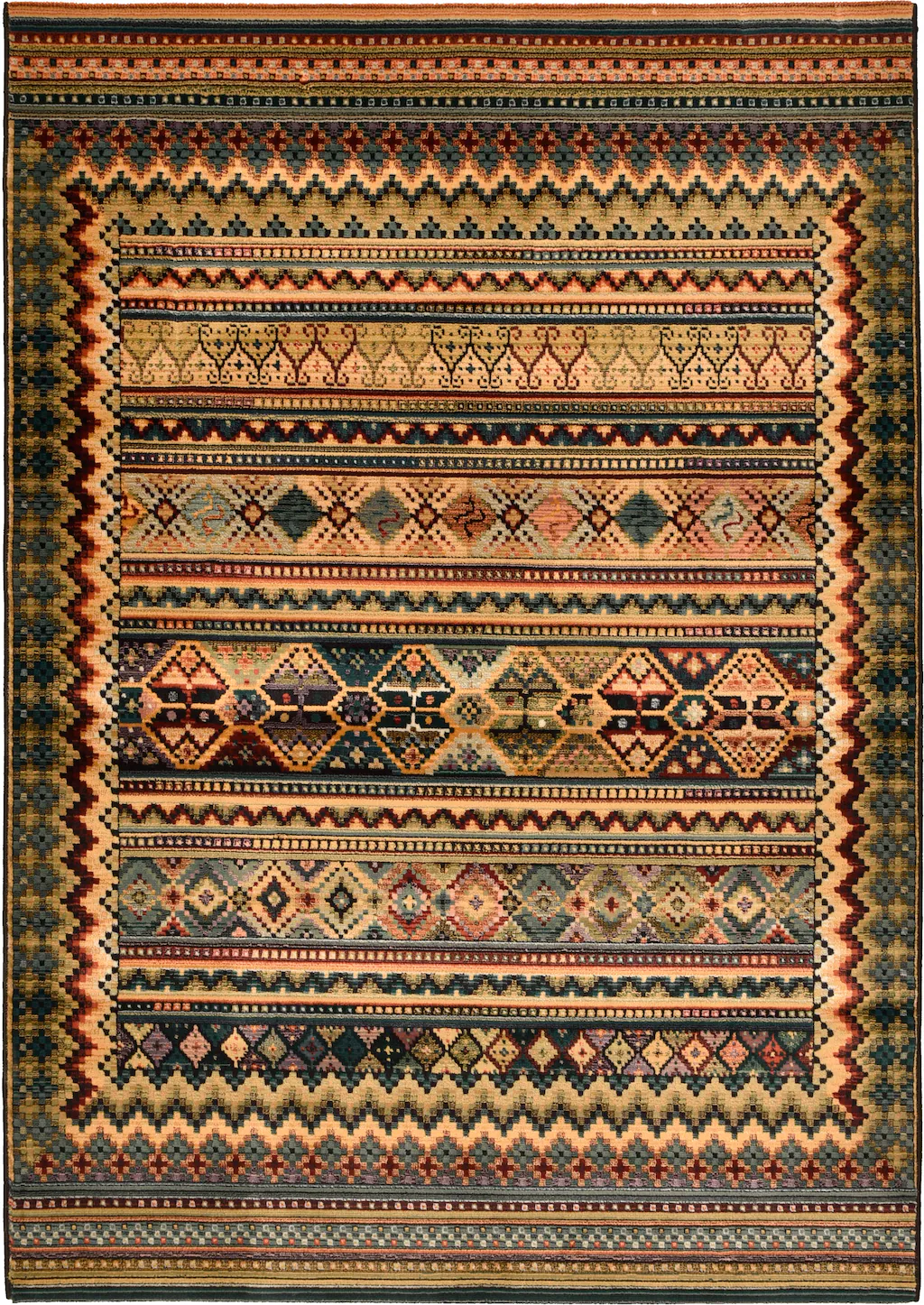 Bild von Theko Gabiro 416 Klassischer Orientteppich strapazierfähig und sehr robust in der Farbe Multicolor, Maße: 160cm x 235cm, 407964