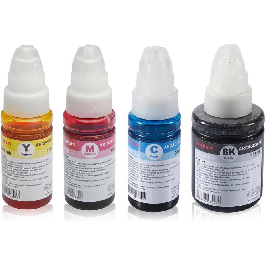 Bild von Inkadoo Multipack kompatibel zu Canon 1603C001 / GI590 enthält 4x Tintenpatrone, Druckerpatrone