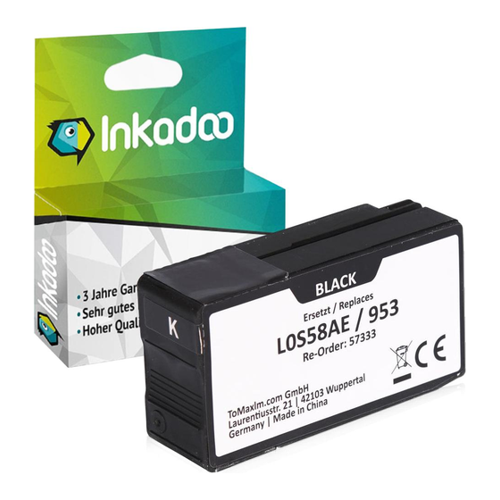 Bild von Inkadoo Kompatibel Tinte für HP OfficeJet Pro 8200 Series (BK), Druckerpatrone