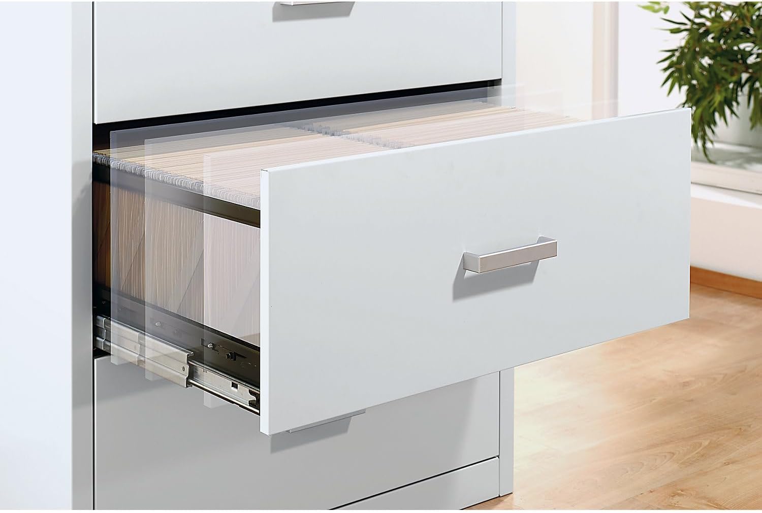 Bild von mauser client entry Karteischrank alu, anthrazitgrau 6 Schubladen 80,0 x 60,0 x 135,0 cm